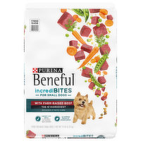 Beneful Dog Food, with Farm-Raised Beef, Adult, Small Dogs - 14 Pound 