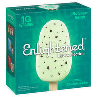 Enlightened Ice Cream Bars, Mint Chocolate Chip - 4 Each 