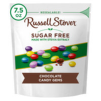 Russell Stover Sugar Free Chocolate Candy Gems, 7.5 oz. bag - 7.5 Ounce