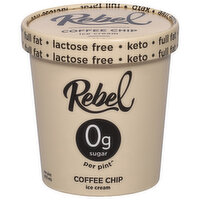 Rebel Ice Cream, Coffee Chip - 1 Pint 