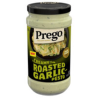 Prego Italian Sauce, Creamy Roasted Garlic Pesto - 14.5 Ounce 