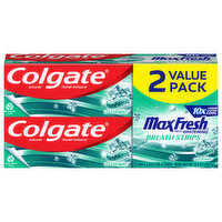 Colgate Toothpaste, Clean Mint, Breath Strips, 2 Value Pack - 2 Each 