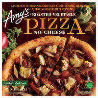 Amy's Pizza, Roasted Vegetable, No Cheese, Hand-Stretched Crust - 12 Ounce 