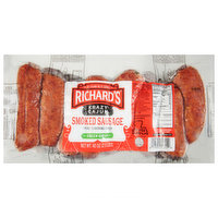 Richard's Smoked Sausage, Krazy Cajun, Green Onion - 40 Ounce 