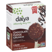 Daiya Frozen Dessert Bars, Non-Dairy, Chocolate Fudge Crunch, 4 Pack - 4 Each 