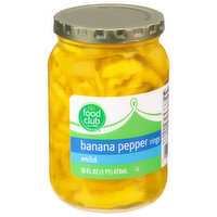 Food Club Banana Pepper Rings, Mild - 16 Fluid ounce