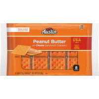 Austin Sandwich Crackers, Peanut Butter on Cheese, 8 Pack - 8 Each 