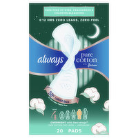 Always Pads, Pure Cotton with Flexfoam, Regular Flow with Flexi-Wings,  Unscented, Size 1 - Brookshire's