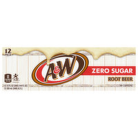 A&W Root Beer, Zero Sugar, 12 Pack - 12 Each 