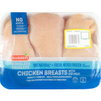 Brookshire's Chicken Breasts with Rib Meat, Boneless, Skinless - 2.36 Pound 