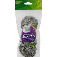 Brite Concepts Scourers, Stainless Steel, 3 Pack - 3 Each 