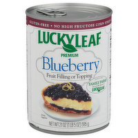 Lucky Leaf Fruit Filling or Topping, Premium, Blueberry