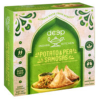 Deep Indian Kitchen Samosa, Potato & Pea, Medium Spice - 4 Each 