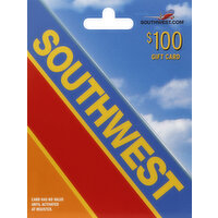 Southwest Gift Card, $100 - 1 Each 