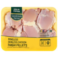 Sanderson Farms Chicken Thigh Fillets, Boneless, Skinless - 2.19 Pound 