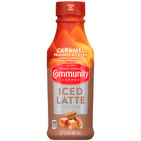 Community Coffee Coffee Drink, Caramel Pralines and Cream, Iced Latte - 13.7 Fluid ounce 