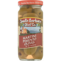 Santa Barbara Olive Co. Olives, Martini Pimento - 5 Ounce 