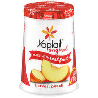 Yoplait Yogurt, Lowfat, Harvest Peach - 6 Ounce 