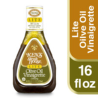 Ken's Steak House Dressing, Lite, Olive Oil Vinaigrette - 16 Fluid ounce 