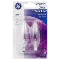 GE Light Bulbs, Crystal Clear, 25 Watts - 1 Each 