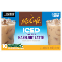 McCafe Beverage Mix, Iced, Hazelnut Latte, One Step, K-Cup Pods - 10 Each 