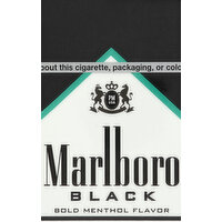 Marlboro Cigarettes, Menthol, Black