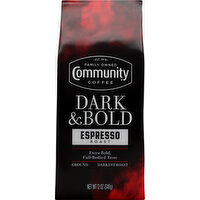 Community Coffee Coffee, Ground, Dark Roast, Espresso Roast, Dark & Bold
