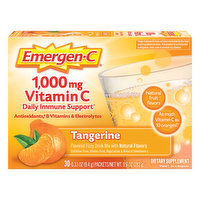 Emergen-C Vitamin C, 1,000 mg, Tangerine, Fizzy Drink Mix - 30 Each 
