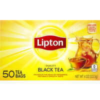 Lipton Black Tea, Tea Bags - 50 Each 