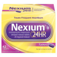 Nexium Acid Reducer, 24HR, 20mg, Tablets - 42 Each 