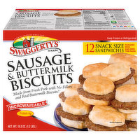 Swaggerty's Farm Sausage & Buttermilk Biscuits, Snack Size