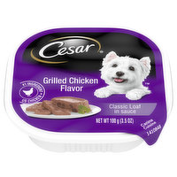 Cesar Canine Cuisine, Grilled Chicken Flavor, Classic Loaf in Sauce - 3.5 Ounce 