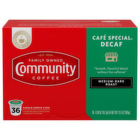 Community Decaf Cafe Special Medium-Dark Roast Coffee Single-Serve Cups - 13.5 Ounce
