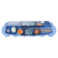 Happy Egg Co. Eggs, Heritage, Blue & Brown, Large - 12 Each 