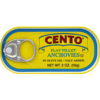 Cento Anchovies, Flat Fillet - 2 Ounce 