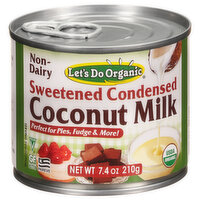 Let's Do Organic Coconut Milk, Sweetened Condensed - 7.4 Ounce 