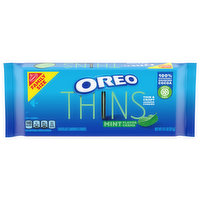 OREO OREO Thins Mint Flavored Creme Chocolate Sandwich Cookies, Family Size, 13.1 oz - 13.1 Ounce 