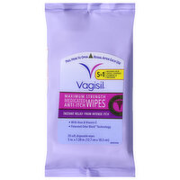 Vagisil Anti-Itch Wipes, Medicated, Maximum Strength - 20 Each 