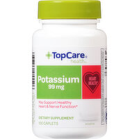 TopCare Potassium, 99 mg, Caplets - 100 Each 