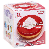 Enlightened Cheesecakes, Strawberry, Mini - 2 Each 