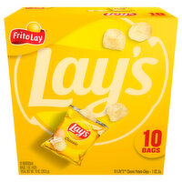 Lay's Potato Chips, Classic - 10 Each 