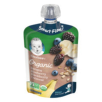 Gerber Banana Blueberry Blackberry Oatmeal, Organic - 3.5 Ounce 