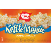 Jolly Time Microwave Popcorn, KettleMania - 3 Each 