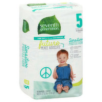 Seventh Generation Diapers, Size 5 (27-35 lbs) - 19 Each 