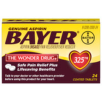 Bayer Aspirin, 325 mg, Coated Tablets - 24 Each 