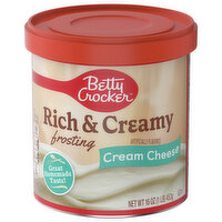 Betty Crocker Frosting, Cream Cheese, Rich & Creamy - 16 Ounce 