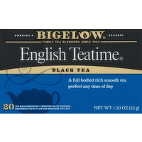 Bigelow Black Tea, English Teatime, Tea Bags - 20 Each 