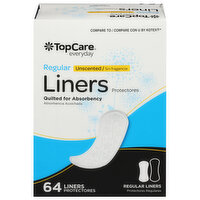 TopCare Liners, Regular, Unscented - 64 Each 