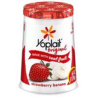 Yoplait Yogurt, Low Fat, Strawberry Banana - 6 Ounce 
