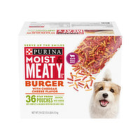 Moist & Meaty Dry Dog Food, Burger with Cheddar Cheese Flavor